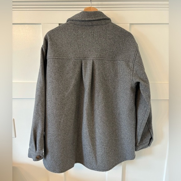 Love Tree Oversized Charcoal Gray Shacket size L Fall Winter Comfy Warm Cozy - Picture 4 of 8